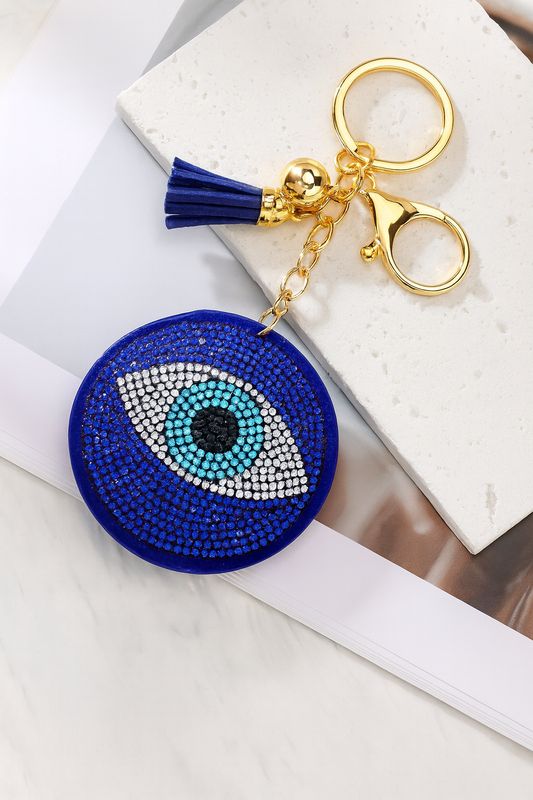 PORTE CLES STRASS ROND