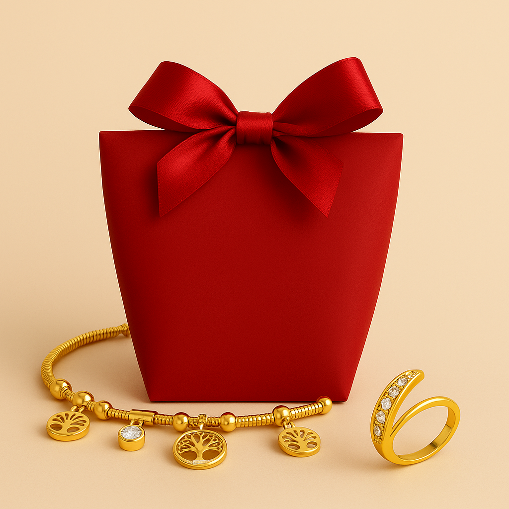 ECRIN SURPRISE DORÉ (3 BIJOUX)